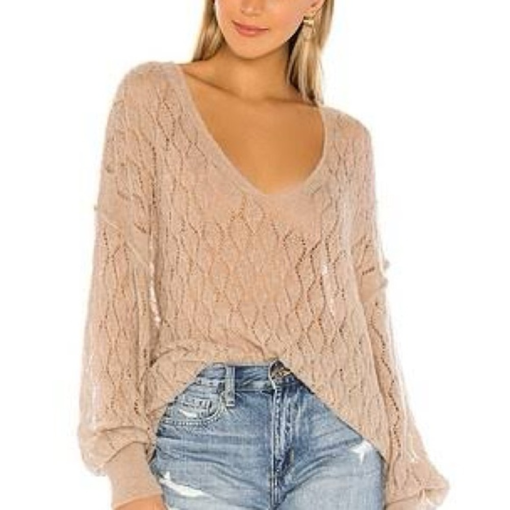 Free People Say Hello Lilac Sweater